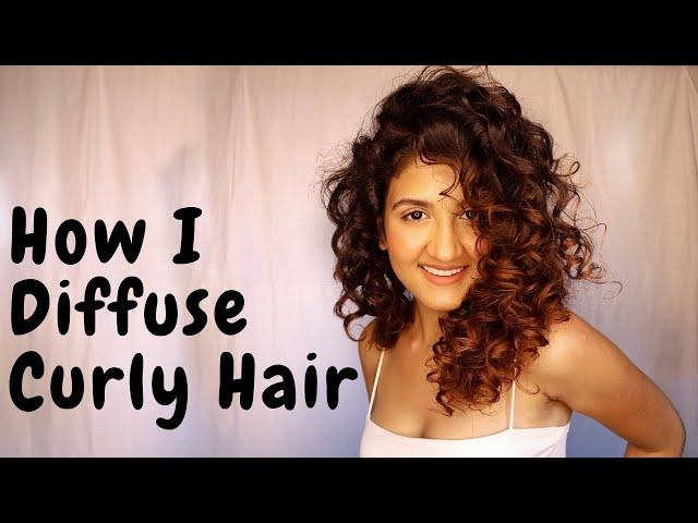 How I Diffuse my Curly Hair | NO FRIZZ | Madhushree Joshi