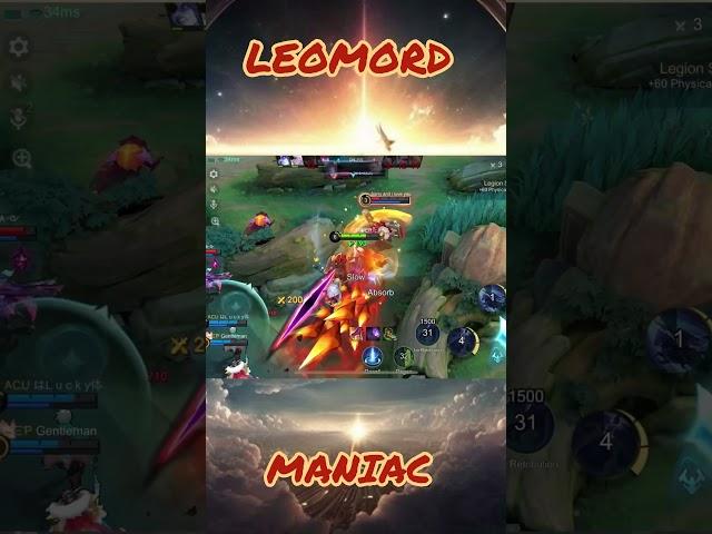 LEOMORD BEST BUILD 2024 | BEST LEOMORD MLBB #mlbb #leomord #mobilelegends #shorts #games