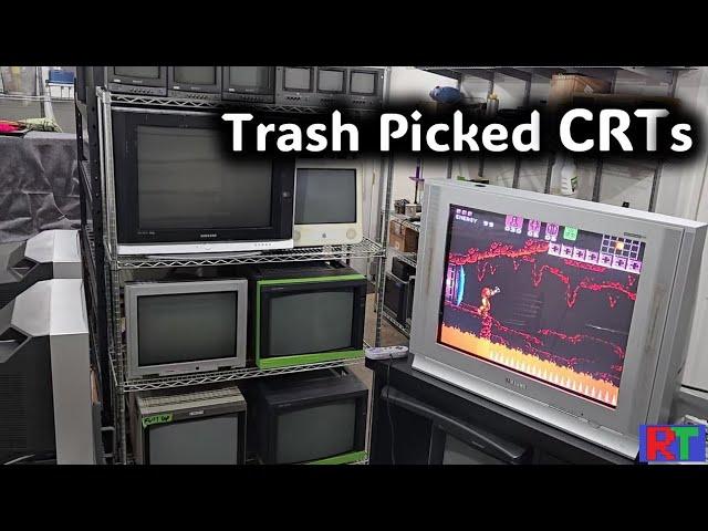 The CRT Hoarder: Episode 1 - Stashing Trash picked CRTs