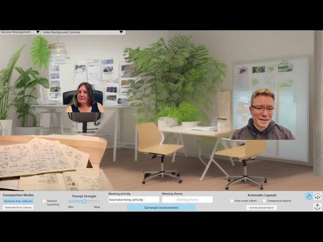 BlendScape: Enabling End-User Customization of Video-Conferencing Environments through Generative AI