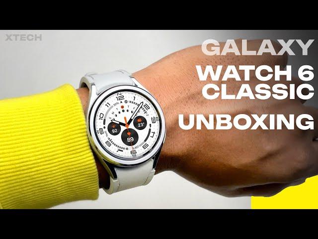 Galaxy Watch 6 Classic Unboxing in 2024 - PHYSICAL ROTATING BEZEL!! Samsung..