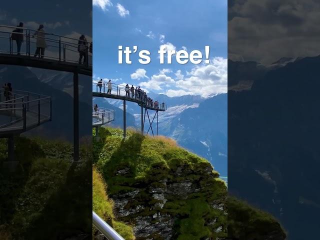 Cliff Walk at Grindelwald First has breathtaking views 