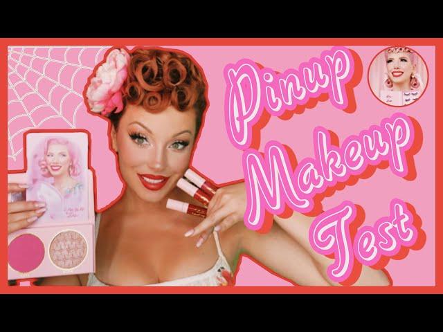 UNBOXING AND TRYING ON  NEW pinup makeup! (Dafna Beauty)