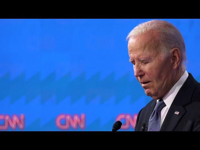 Biden stumbles, rambles at first presidential debate beside Trump