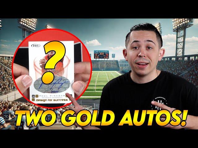 Hitting TWO Gold Autos From An 18 Year Old Box Of Sports Cards 