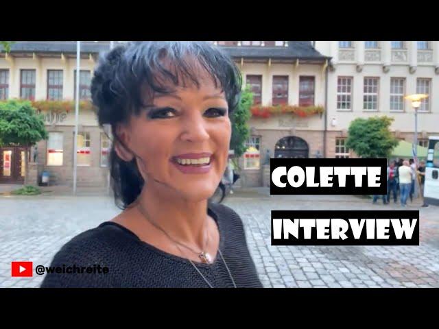 Colette "Friedenshetzerin" Interview, Aschersleben Montagsdemo 9.9.24