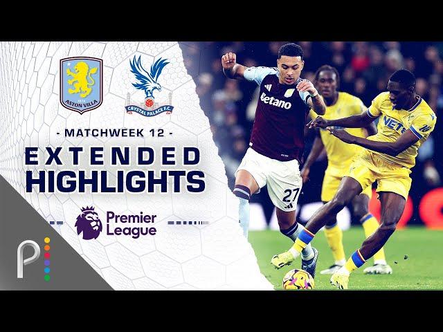 Aston Villa v. Crystal Palace | PREMIER LEAGUE HIGHLIGHTS | 11/23/2024 | NBC Sports