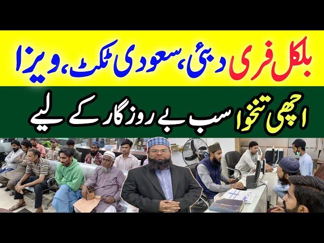 Saylani job Bank Free job offer |free job Visa Dubai and Saudi for unemployed People