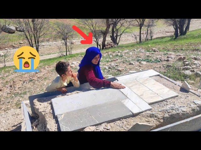 Picking mountain greens by Shahrbanou# Shahrbanou crying at her father's grave#food