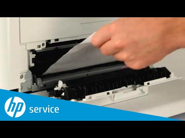 Clear Paper Jams in the Rear Door and Fuser Area | HP Color LaserJet Pro MFP M277 | HP