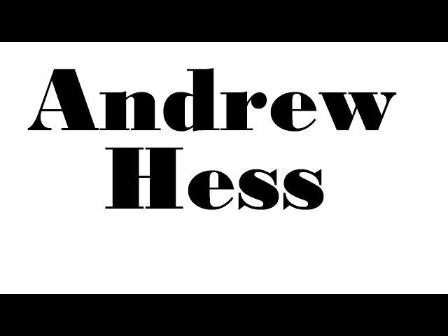 Andrew Hess [Behind the Lines]