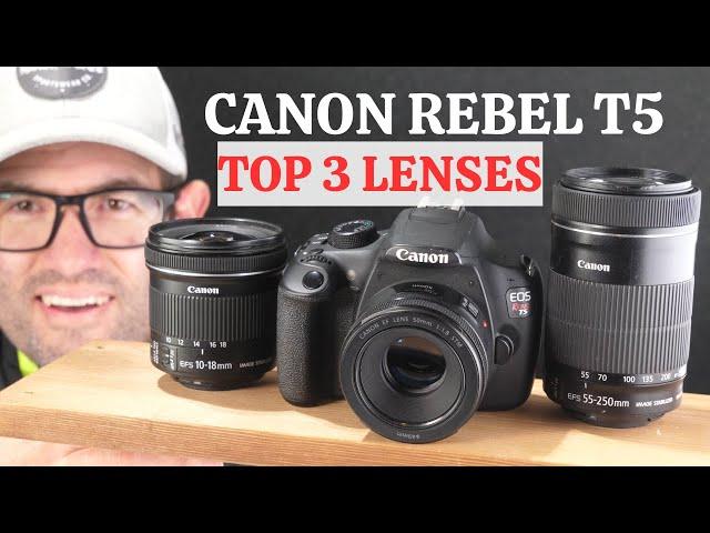 3 Must-Have Lenses for Canon Rebel T5 1200D DSLR Camera 2024 Edition!