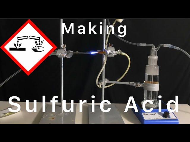 Making sulfuric acid (method 1)