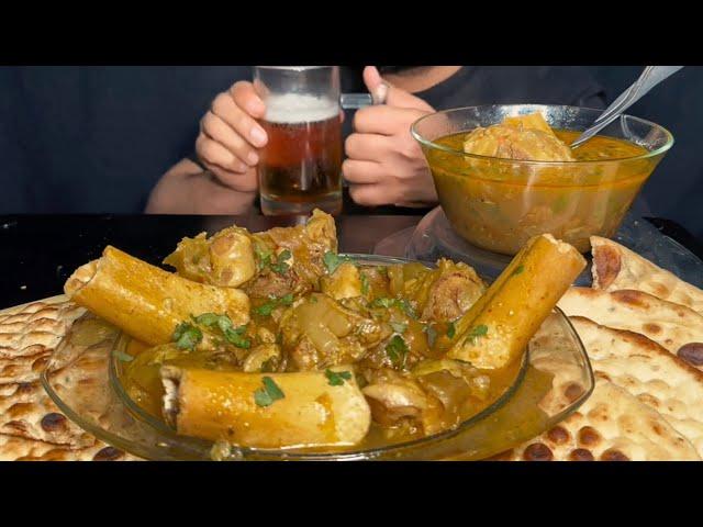 EATING SPICY PAYA ASMR l Eating Spicy Paya With Roti | Bong Paya