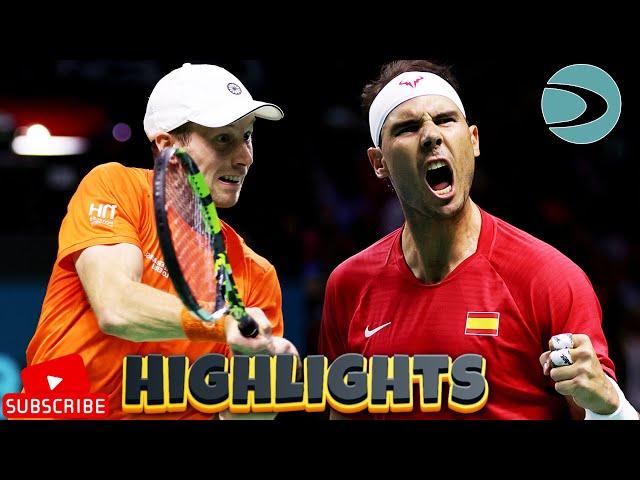 Rafael Nadal vs Botic Van De Zandschulp Highlights | Davis Cup 2024