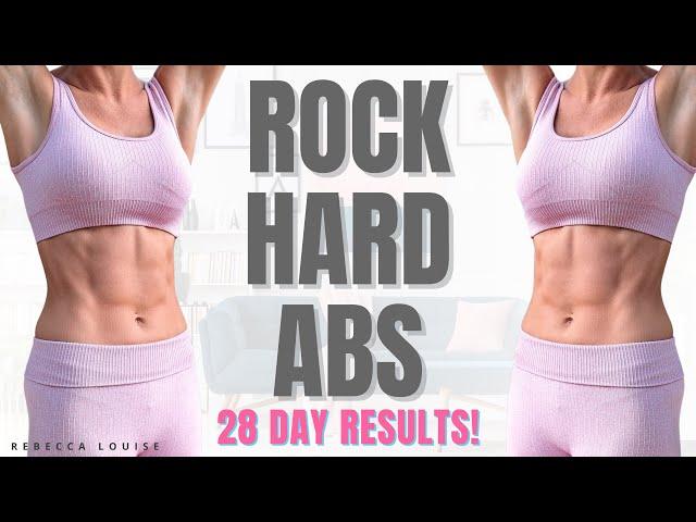 ROCK HARD ABS & SLIM WAIST Workout - 28 Days RESULTS!