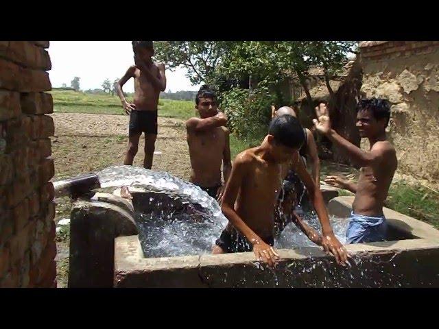 Group Bath-large tube well village-cool water-Malipur- Village regional-2015