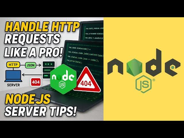 93. Build a Robust Node.js HTTP Server from Scratch | Custom Routing & Error Handling