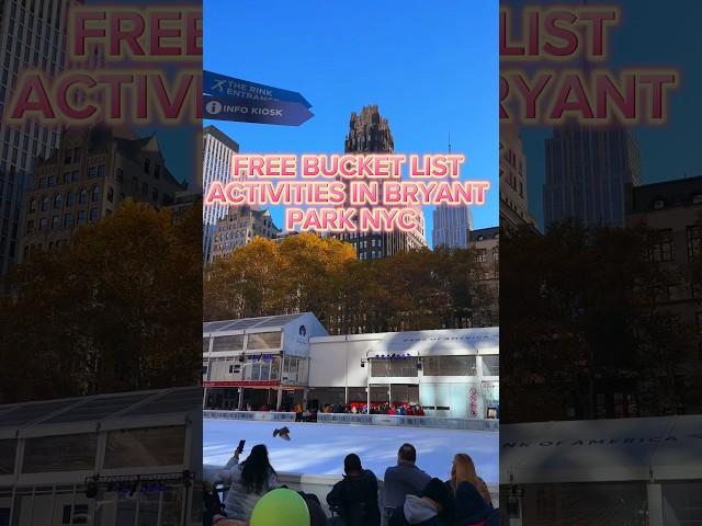 WINTER IS SO MUCH FUN #newyork #bryantpark #nyclife #freeactivities #ny #nycvlog #manhattan #ny