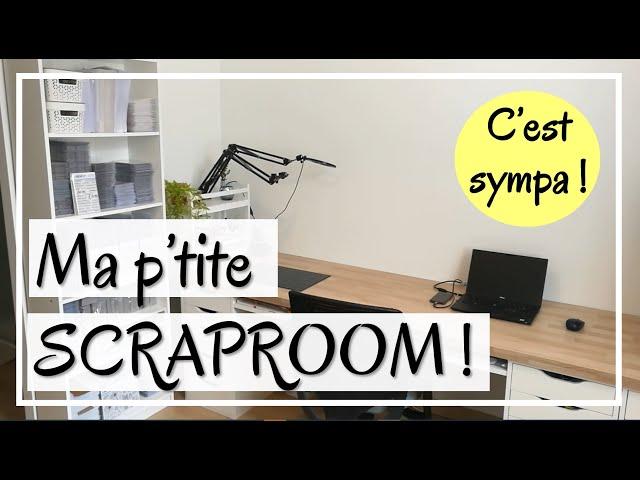 Vidéo SCRAPROOM: ON FAIT LE TOUR ? VOICI MON COIN BUREAU !! Et qq ASTUCES RANGEMENT ! DIY Carterie