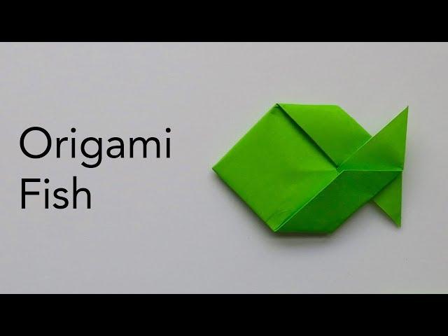 Easy Origami Fish Tutorial