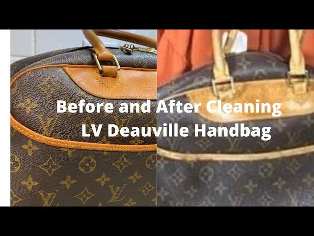 BEFORE AND AFTER How to Clean the Canvas on My Louis Vuitton Handbag ​⁠#diy #howto
