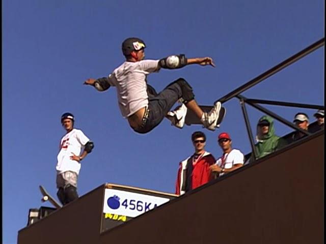 Bob Burnquist - X Games 2000 Vert Best Trick Winning Run - Fakie 5-0 to Kickflip