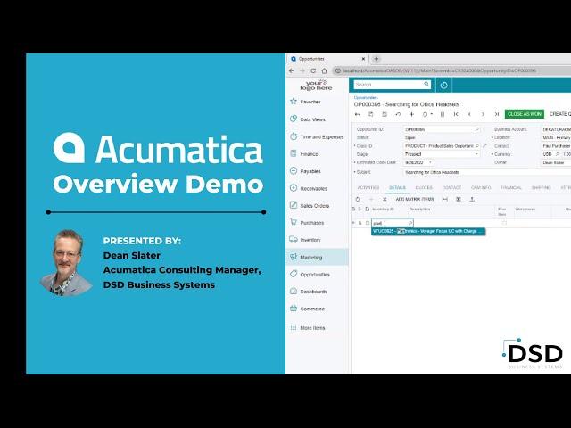 Acumatica Cloud ERP Overview Demo