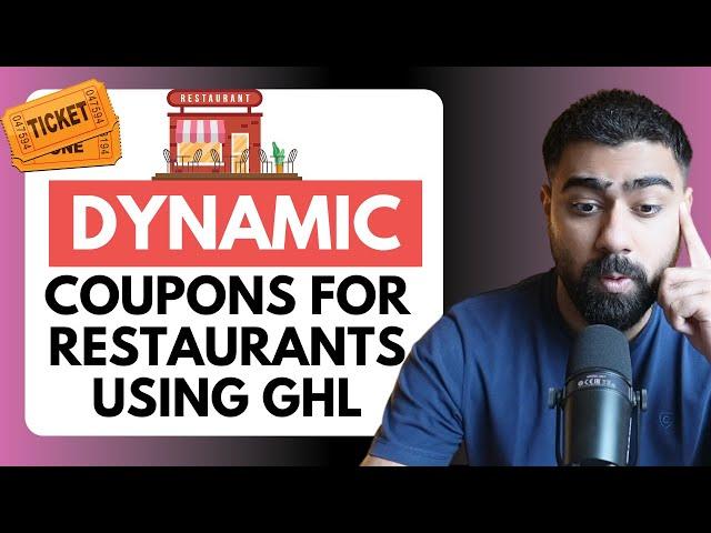 How to Create Dynamic e-Tickets & QR Code Coupons in GoHighLevel | Boost Your Restaurant Marketing