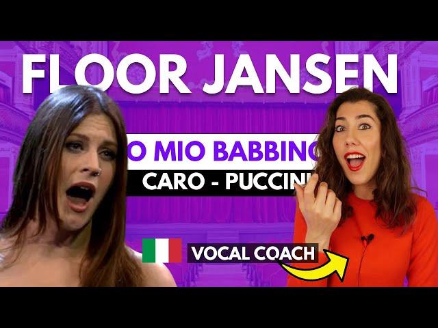 Italienischer Vocal coach reagiert auf Floor Jansen | O Mio Babbino Caro - Puccini | TrainingVoice