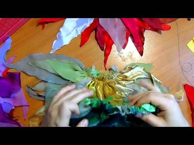 Шьем юбку для куклы из остатков ткани!