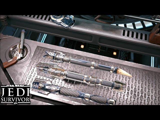 All Collectable Lightsabers Showcase In Star Wars Jedi Survivor