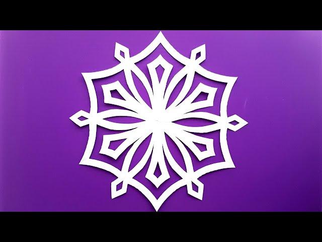 Paper snowflake DIY How to cut paper snowflakes Winter crafts Paper Snowflakes