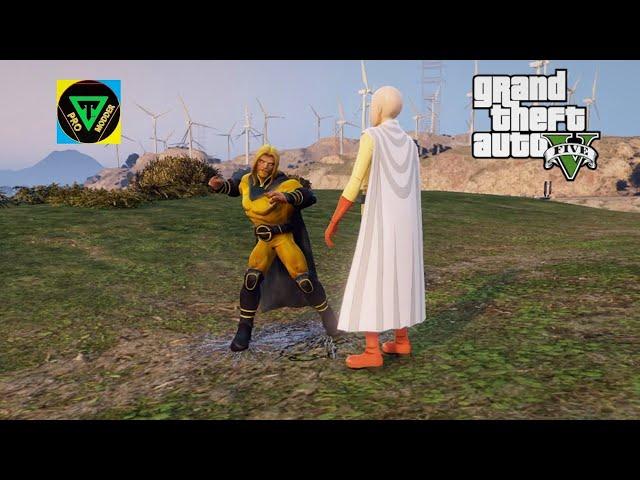 GTA5 - SAITAMA(ONE PUNCH MAN) VS SENTRY(MARVEL)#gtavmods#sentry#saitama#onepunchmanvs#marvelvsanime