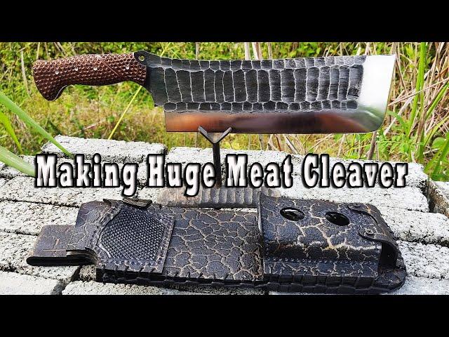 Making Big Meat Cleaver. The Bone Crusher Chopper