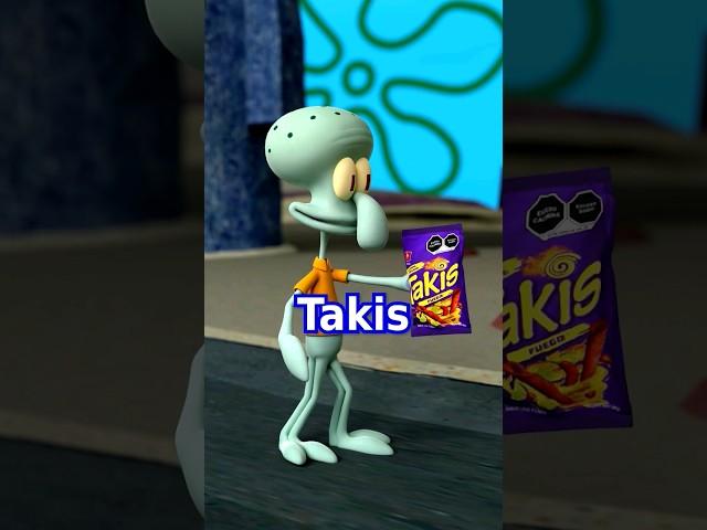 Squidward has Takis.. #squidwardmemes #spongebob #spongebobcharacters