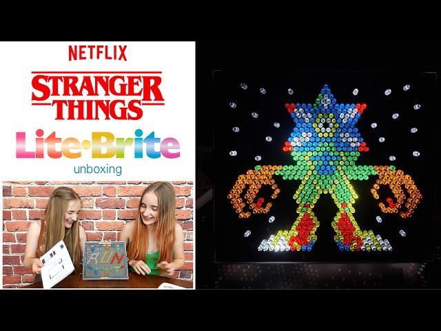 STRANGER THINGS LITE BRITE Long Edit | WARNING! CONTAINS BRIGHT FLASHING LIGHTS