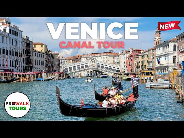 Venice, Italy Canal Tour - 4K 60fps with Captions