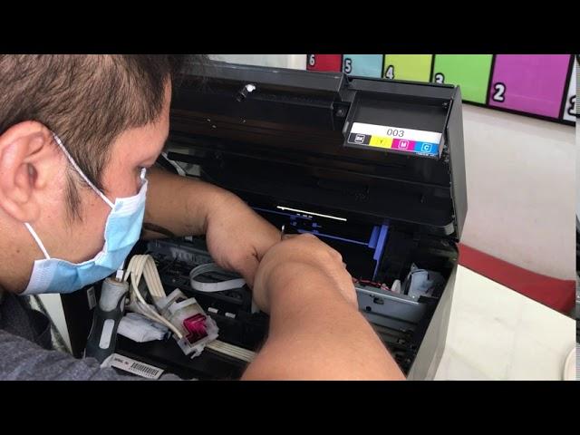 EPSON L3110 PRINTHEAD CLEANING / PRINTING QUALITY PROBLEM / DECLOGGING - EASY WAY (TAGALOG)