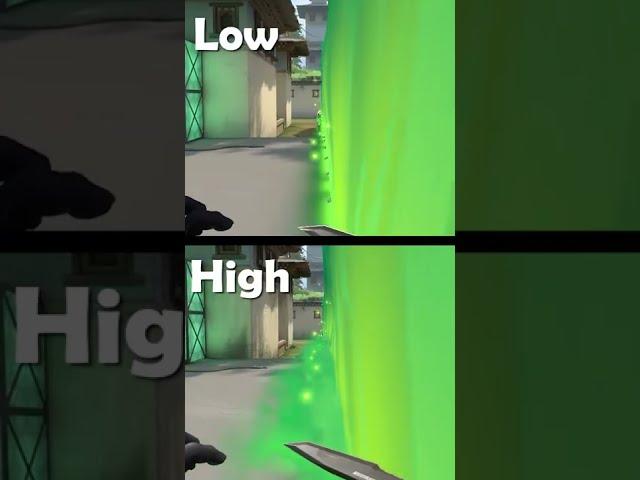 Low vs High Quality Settings - Valorant