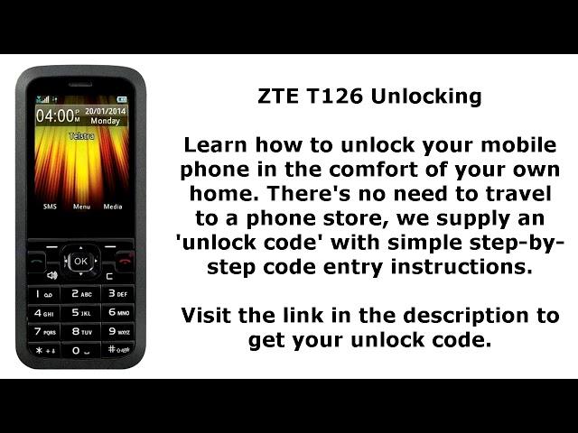 Unlock ZTE T126 - NP Code