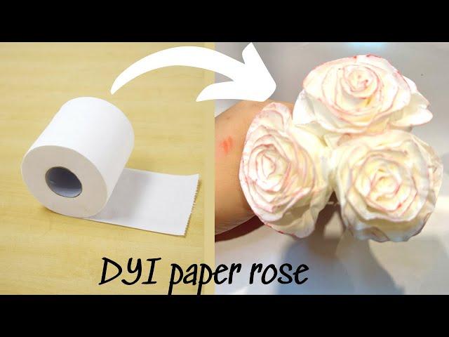 How to make a rose with a tissue |  DIY paper roses