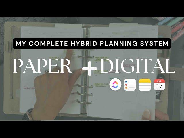 My Hybrid Planning System: How I Use Paper and Digital Planning Tools Together