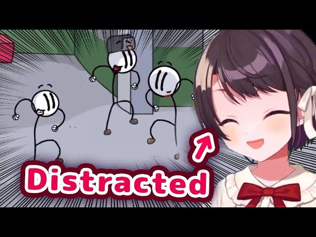 Subaru Gets Distracted By Dancing Stickmen【ENG Sub/Hololive】