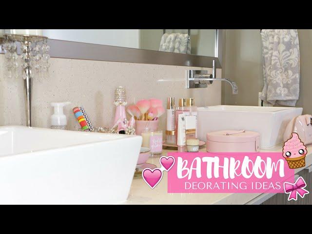 Bathroom Makeover- Girly Decorating Ideas! -SLMissGlam