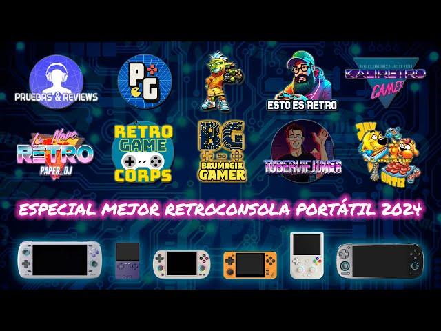  Especial CONSOLA PORTATIL RETRO + RECOMENDADA de 2024  con los MEJORES YOUTUBERS   GRAN SORTEO