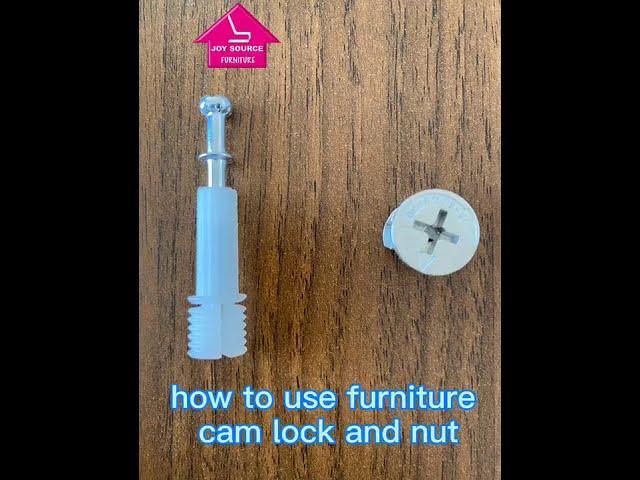 how to use furniture cam lock and nut