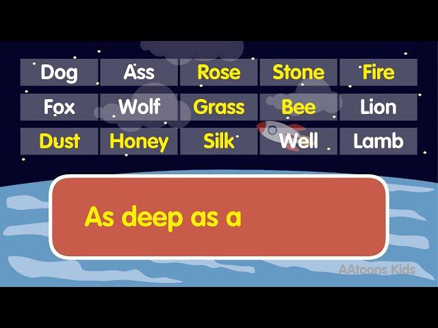 Choose the Correct word: Improve your vocabulary @AAtoonsKids