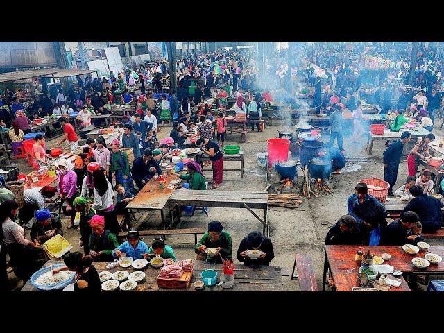 CHỢ PHIÊN MÈO VẠC HÀ GIANG NHỮNG NGÀY CUỐI NĂM DÂN ÙN ÙN MANG ĐỒ NGÂM RƯỢU TỚI BÁN KÍN ĐƯỜNG