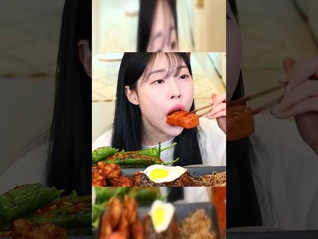 Enjoy ASMR Mukbang – Crunchy Sounds & Delicious Food #food #mukbang #koreanfood